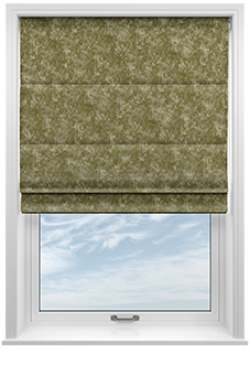 Caen Chenille, Golden Brown - Roman Blind